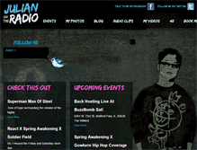 Tablet Screenshot of julianontheradio.com